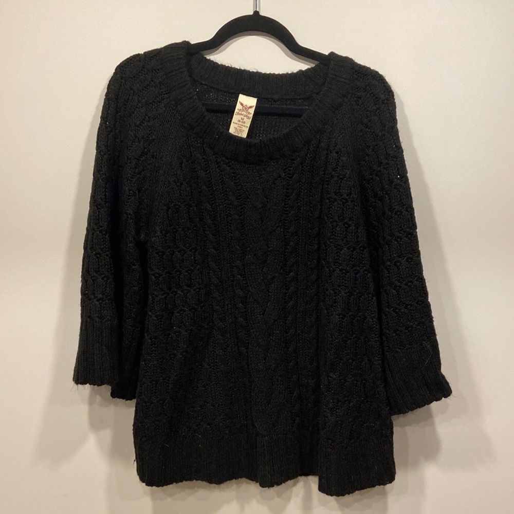 Cable knit sweater